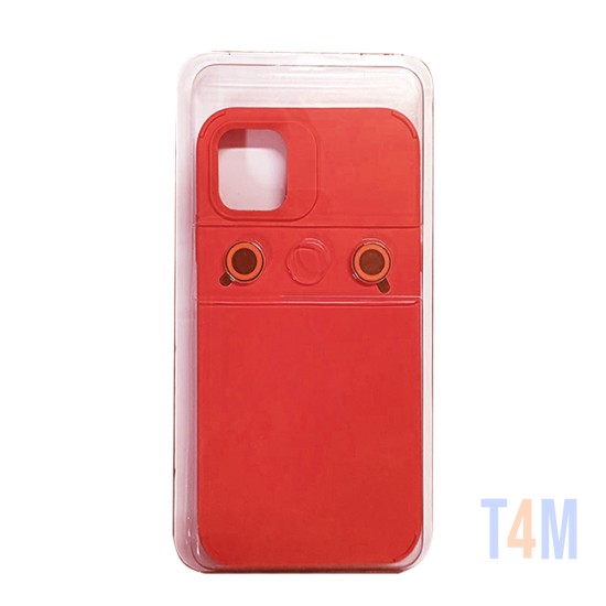 Silicone Case with Separate Camera Glass Set for Apple iPhone 11 Red